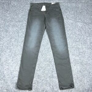 American Eagle Jeans Mens 30x34 Gray Skinny Flex Stretch Denim‎ Pants NEW